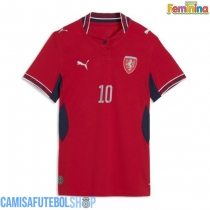Camisa de time de futebol República Checa Patrik Schick #10 Replicas 1º Equipamento Feminina Mundo 2026 Manga Curta